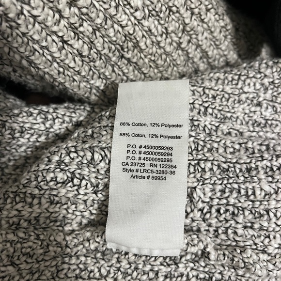 Aritzia - Community shawl cardigan, relaxed fit, marled grey knit - Picture 6 of 6